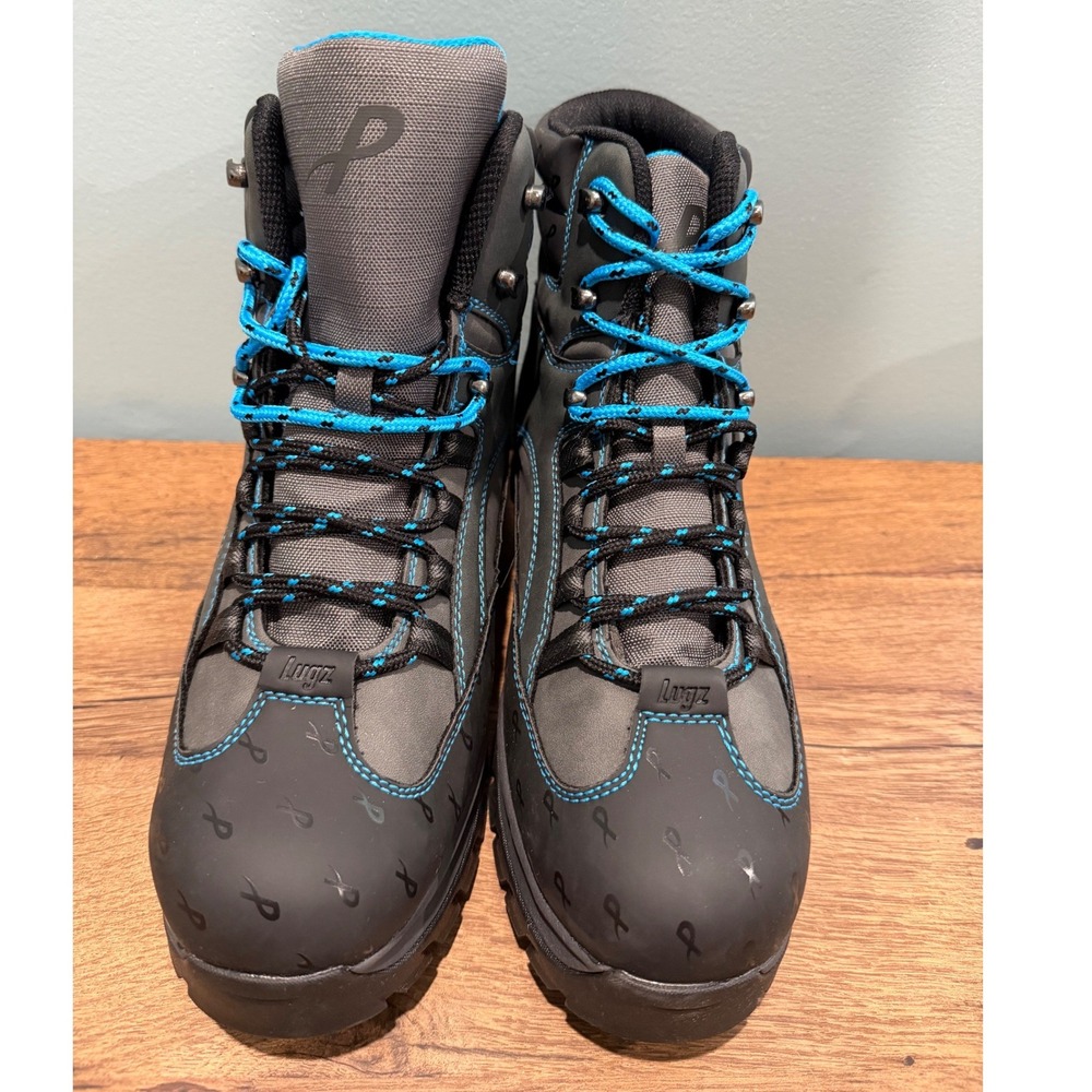 Lugz x Psychworld Zrocs Grey Black Electric Blue Streetwear Boots Mens 10.5